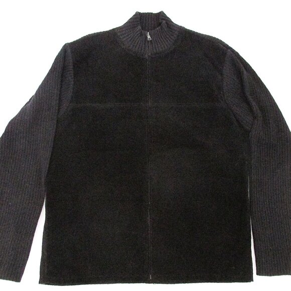 Crazy Horse Men's Suede/Knit Jacket Size Medium - Picture 1 of 5